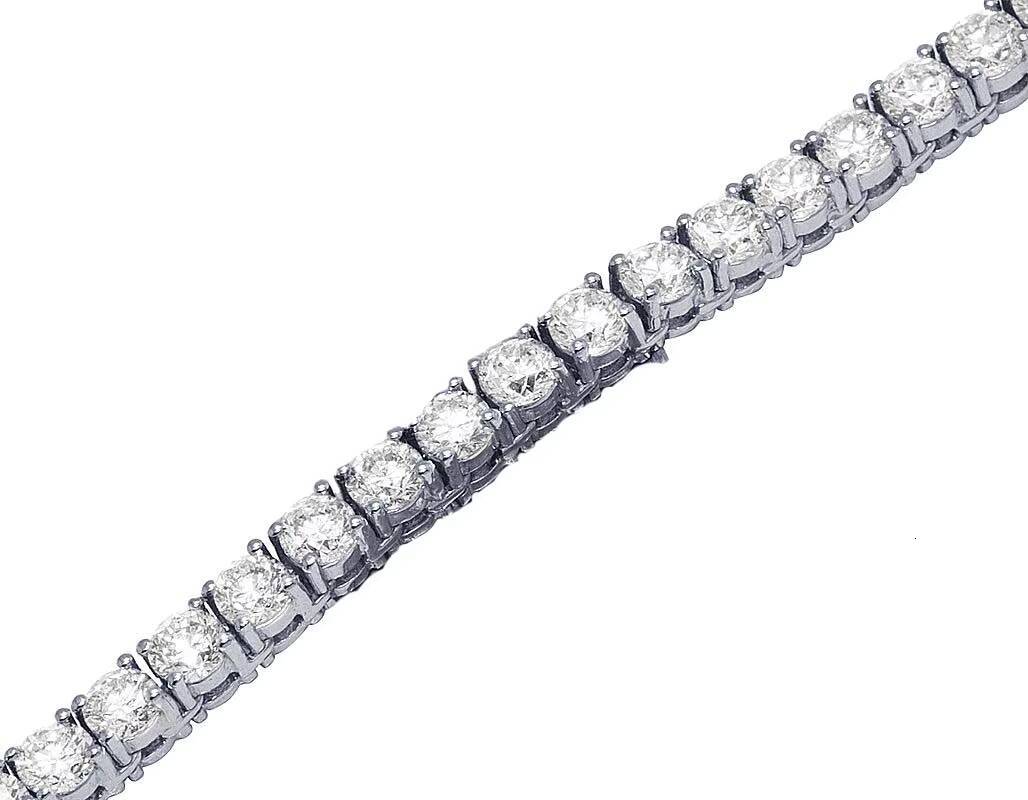 925 Sterling Silver Moissanite Diamond Tennis Chain High Quality VVS Moissanite Necklace for Men and Women