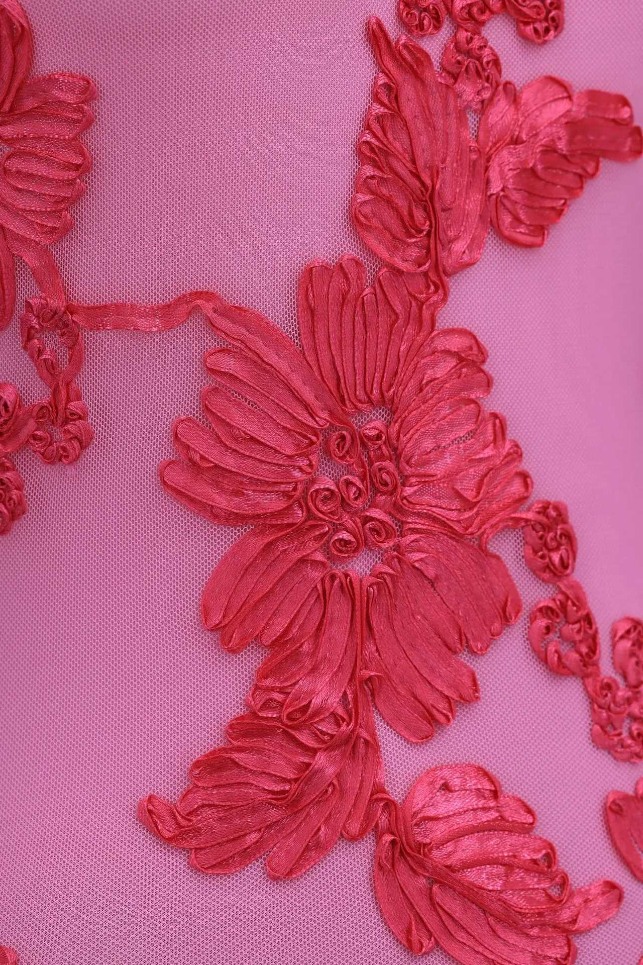 3D Flowers Party Dress Embroidery Mesh Slim Hip Package Fashion Maxi Dresses Summer Robe XJ250722