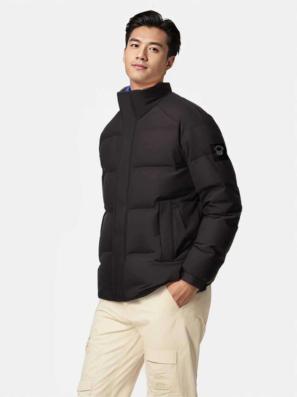 VPG Short Down Jacket Men Winter Jacket Windproof Lightweight Warm Travel Camping Coats Mens Winter Coats W250722