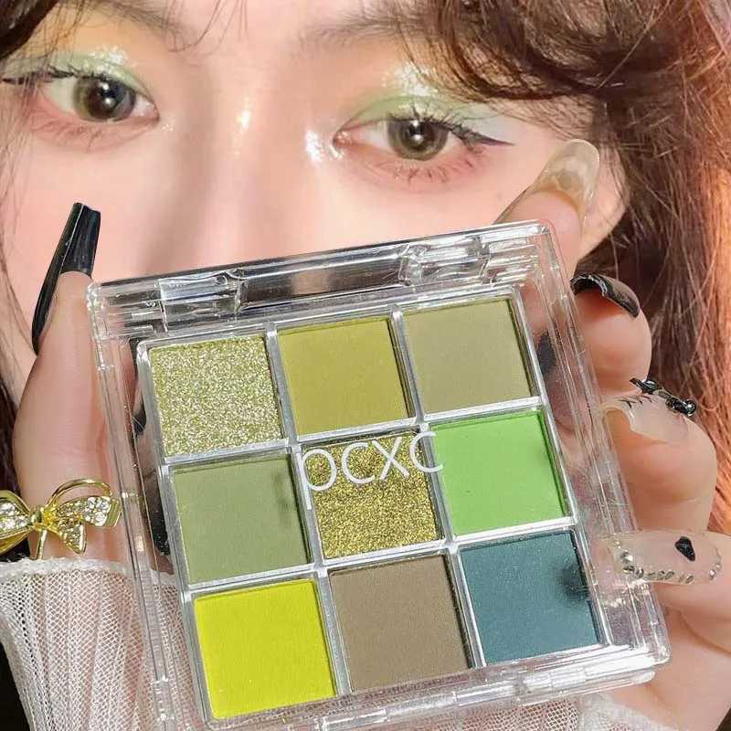 9 Colors Glitter Grassy Green Eyeshadow Palette Dream Girl Eyeshadow Waterproof Pigment Contour Makeup Palette Cosmetics W250722