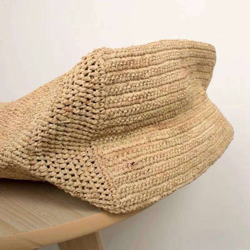 Lafite Grass Handmade Crochet Women's Straw Bag Square Simple Shoulder Handbag City Bag