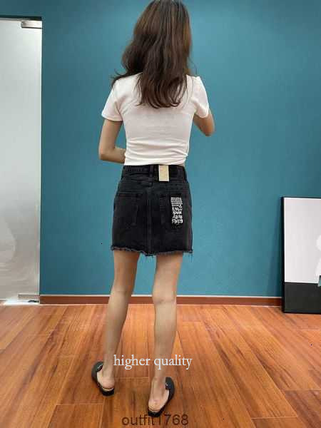 New High Quality ksubii jeans Womens Brand Jean Denim Shorts Skirt Girl Shirt Grey Edge Same Spring Black Burnt Ragged jeans Shirt Denim Summer Short 