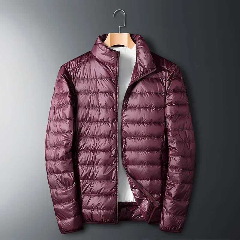 Autumn Winter New Ultra Light White Duck Down Jacket Men Waterproof Casual Outdoor Portable Lightweight Male Padded Coats W250722