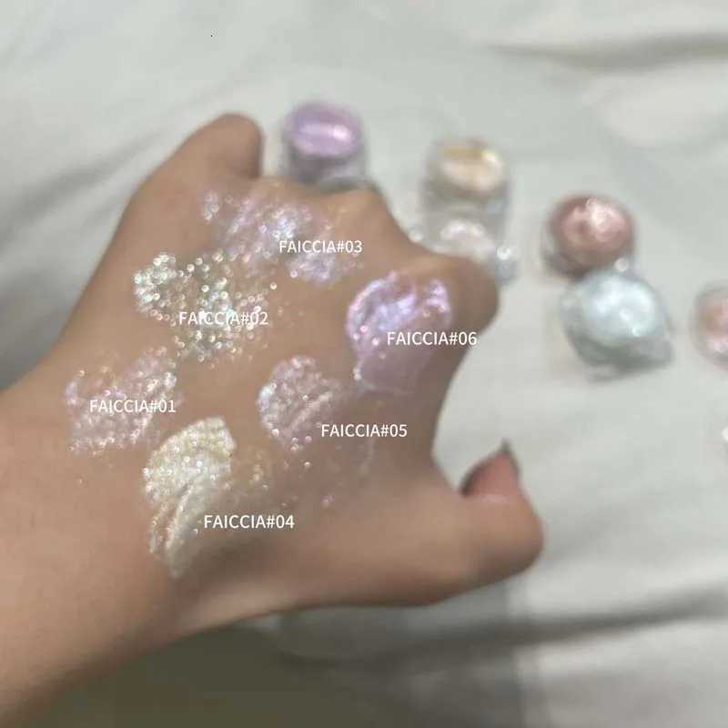 Diamond Purple Liquid Gel Eyeshadow l Glitter Highlighter Sequins Monochrome Shimmer Eyeshadow Brightening Quick Drying Makeup W250722