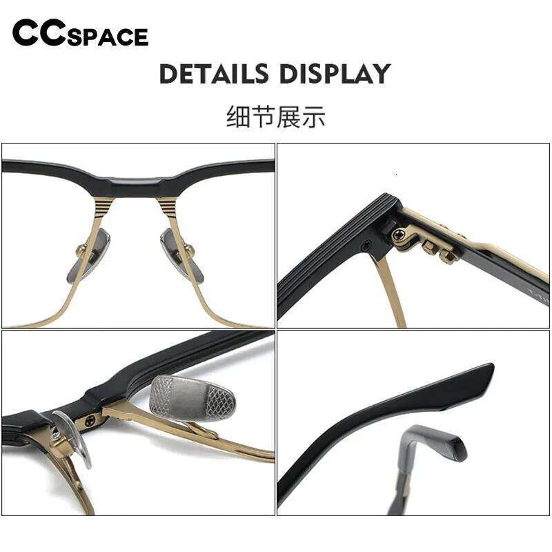 55037 Pure Titanium Glasses Frame Men Square Eyewear 2022 New Male Classic Full Optical High-Grade Eyeglasses Frames