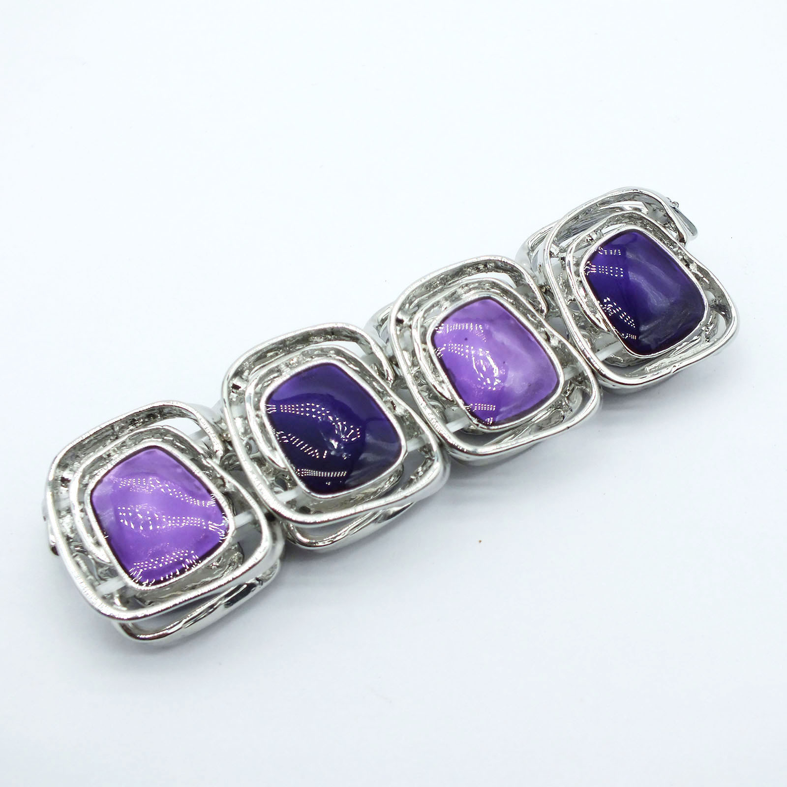 Oil Drip Hollow Geometric Elastic Bracelet Light High-End Feel Unique Design Hand Jewelry for Women - view 9