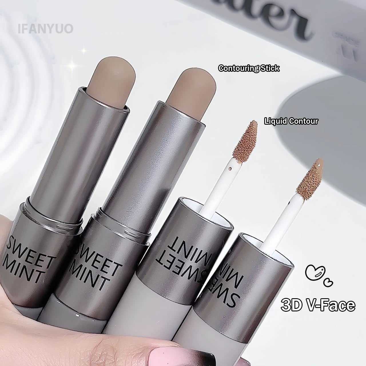 Moisturizing Matte Concealer Contour Stick Smooth Lasting 3D Nose Shadow Waterproof Face Highlight Brightening Contour Makeup W250722