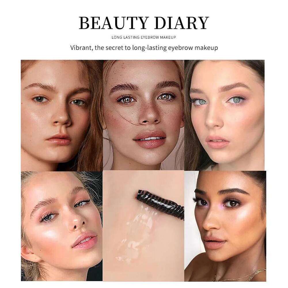 QIBEST Clear Eyebrow Setting Gel Waterproof & Sweatproof Coat | Long-Lasting, Non-Fading Transparent Brow Grooming Serum X250722