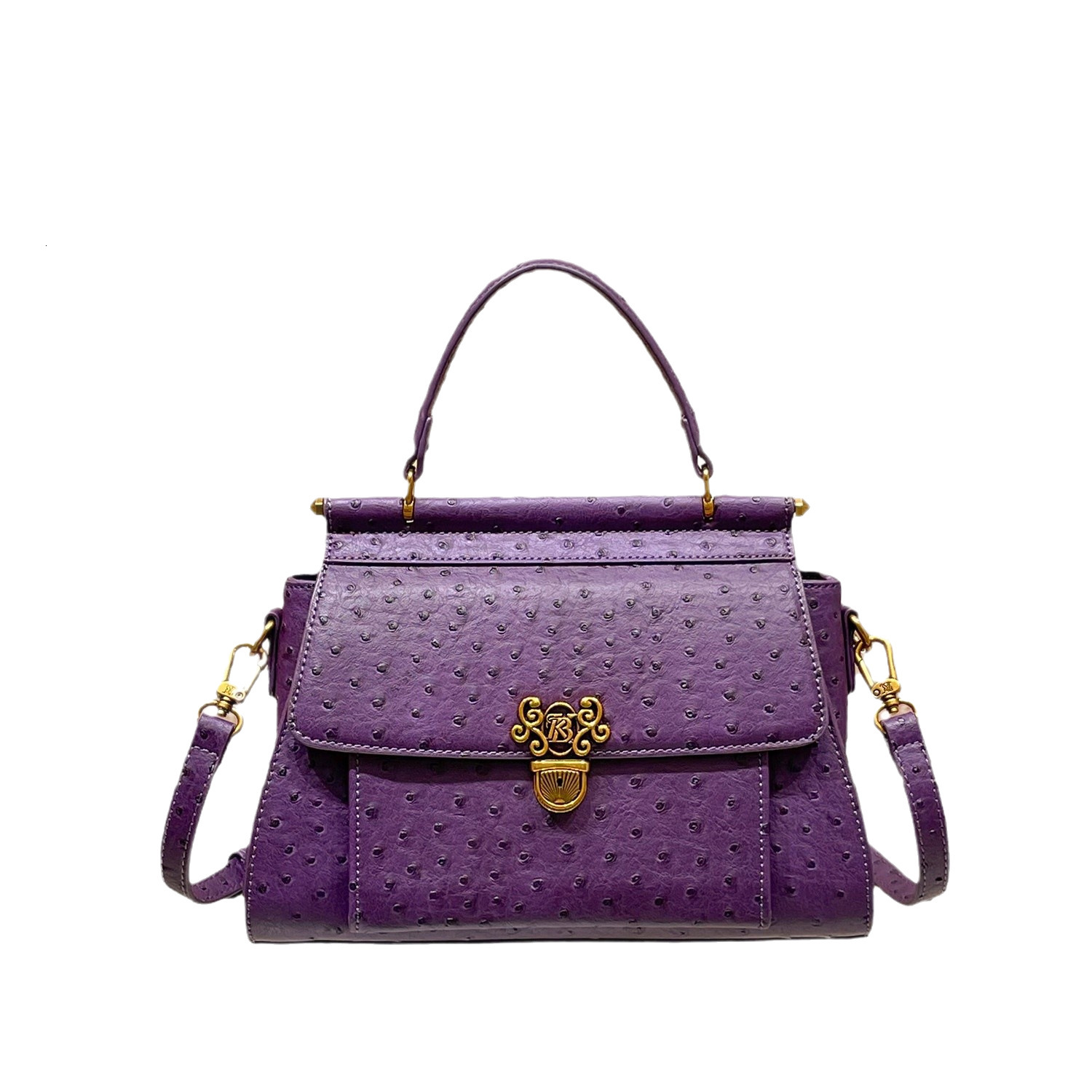 Free shipping designer bag 2025 Autumn Winter New Handbag Lock Purple Women S Bag Shoulder Bag Crossbody Large Bag