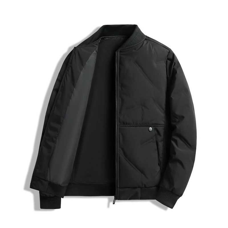 Lightweight Down Jacket Mens Winter New Item Middle-aged and Elderly Baseball Collar High-end Business Leisure Sports Warm Top W250722