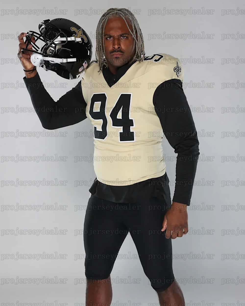 Custom Jerseys 2025 Gold Alvin Kamara Chris Olave GaQuincy McKinstry Rashid Shaheed Taysom Hill Tyrann Mathieu