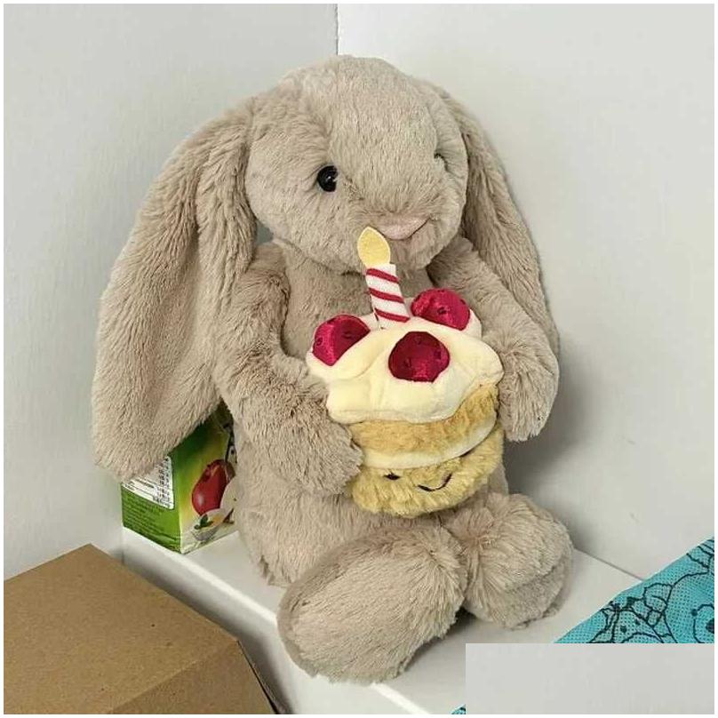 Stuffed Plush Animals Toy 30Cm Shy Bonnie Rabbit Decorates Holiday Gifts For Cats Dogs And Pets With Birthday Ce Doll Y250425 Dr Otvgf XJ260303
