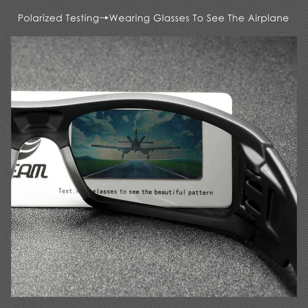 KDEAM Military Fans Rectangular Sunglasses for Men Cycling Sports Polarized Sun Glasses Women Colorful Fishing Driving Goggles