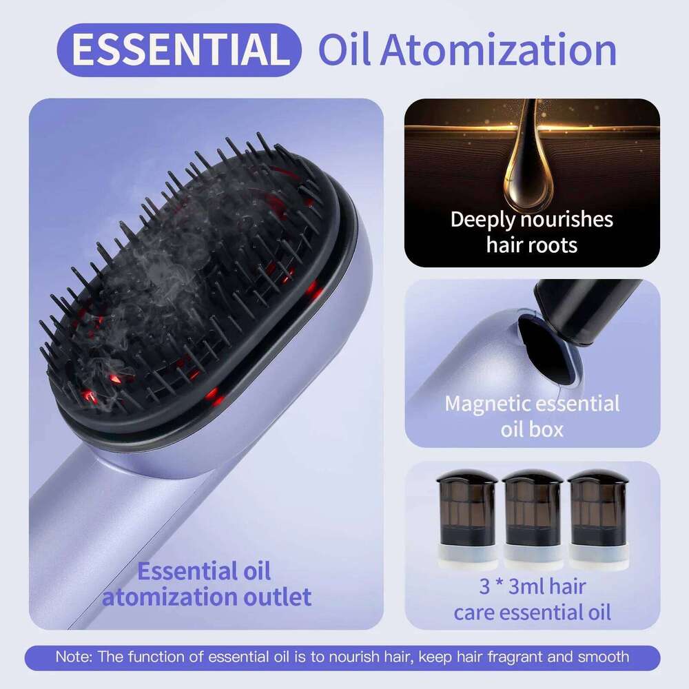 Electric Vibration Massage Follicles Comb Scalp Oil Applicator Massager Hair Growth Relief Head Pressure