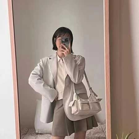 SAMO DOHKorean niche M size medium brand samodoh bag motorbike bag cross-body bag SAMO DOH Sg Yuqi same bag Y250722