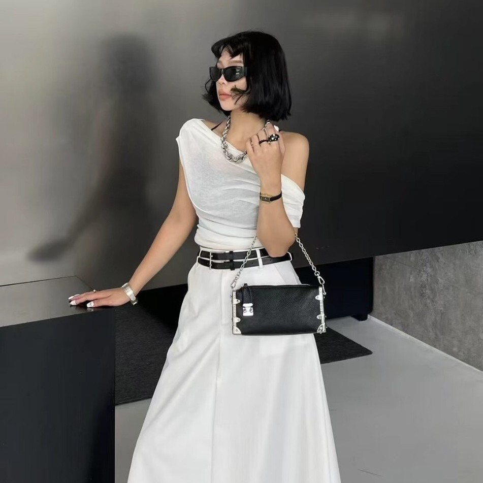 Free shipping designer bag 2025 High End Lock Chain Underarm Bag For Women New Soft Leather Fashion Versatile Bag Single Shoulder Bag Crossbody Bag