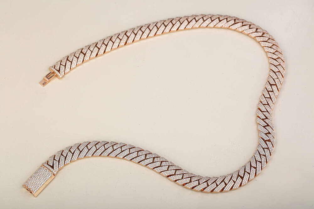 925 Sterling Silver Custom Hip Hop Chains for Men Mens Moissanite Link Cuban Chain Necklace