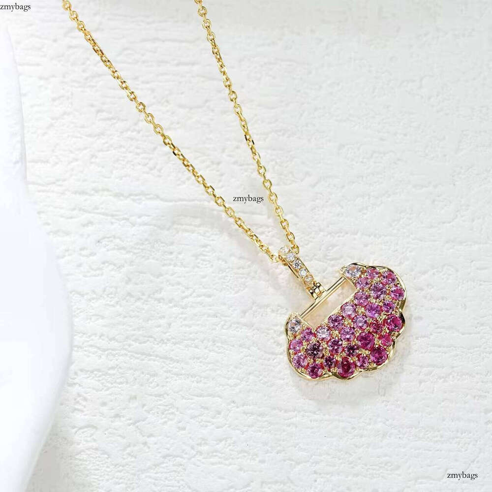 Pure Sier Gold Plated Sweet Necklace Girl Party Wedding Gift Exquisite Jewelry