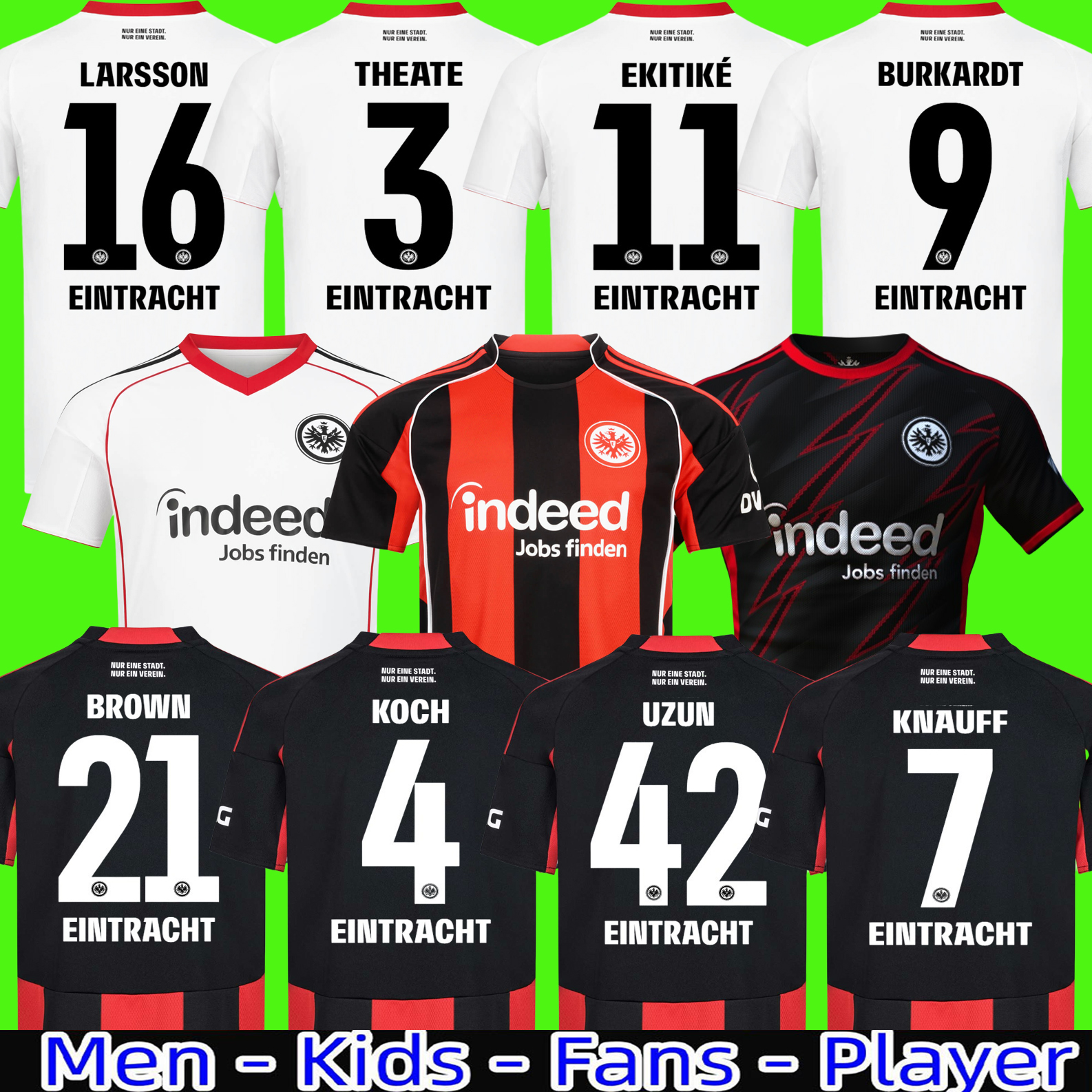 2025 2026 Eintracht Soccer Jerseys 25 26 M.GOTZE KOSTIC SOW KLAMMERS HINTEREGGER KAMADA BORRE shirt RODE ACHE MAN Football Uniform 999