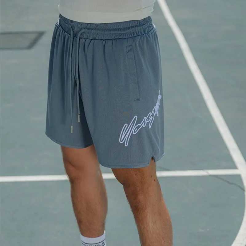 Trend Mens Mesh Beach Swim Casual Shorts Man Quick Dry Loose Basketball Jogger Short Pants Gym Fitness Sport Running Sweatpants Y250814