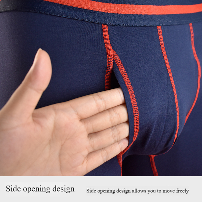 High-quality custom-made shorts and underpants for men, large-sized four-corner summer cross-border underwear for men, pure cotton KJ1006