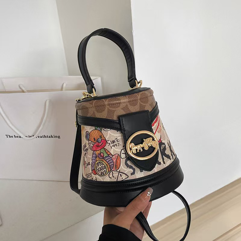 Cone bag Designer Bag Shoulder Bag Luxury Bag Crossbody Purse Designer temperament graffiti cylindrical everything stylish single shoulder crossbody b