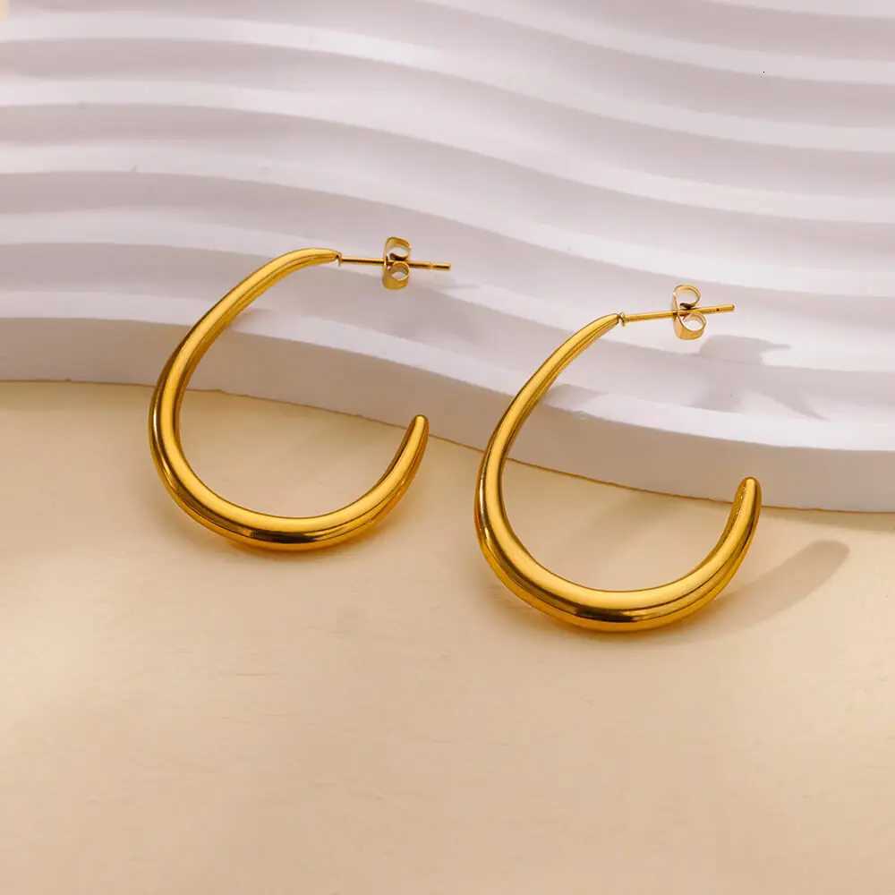 Fashion Tassel Earrings For Women Vintage Gold Color Stainless Steel Piercing Stud Ear Accessories Aesthetic Jewelry Party XJ250722