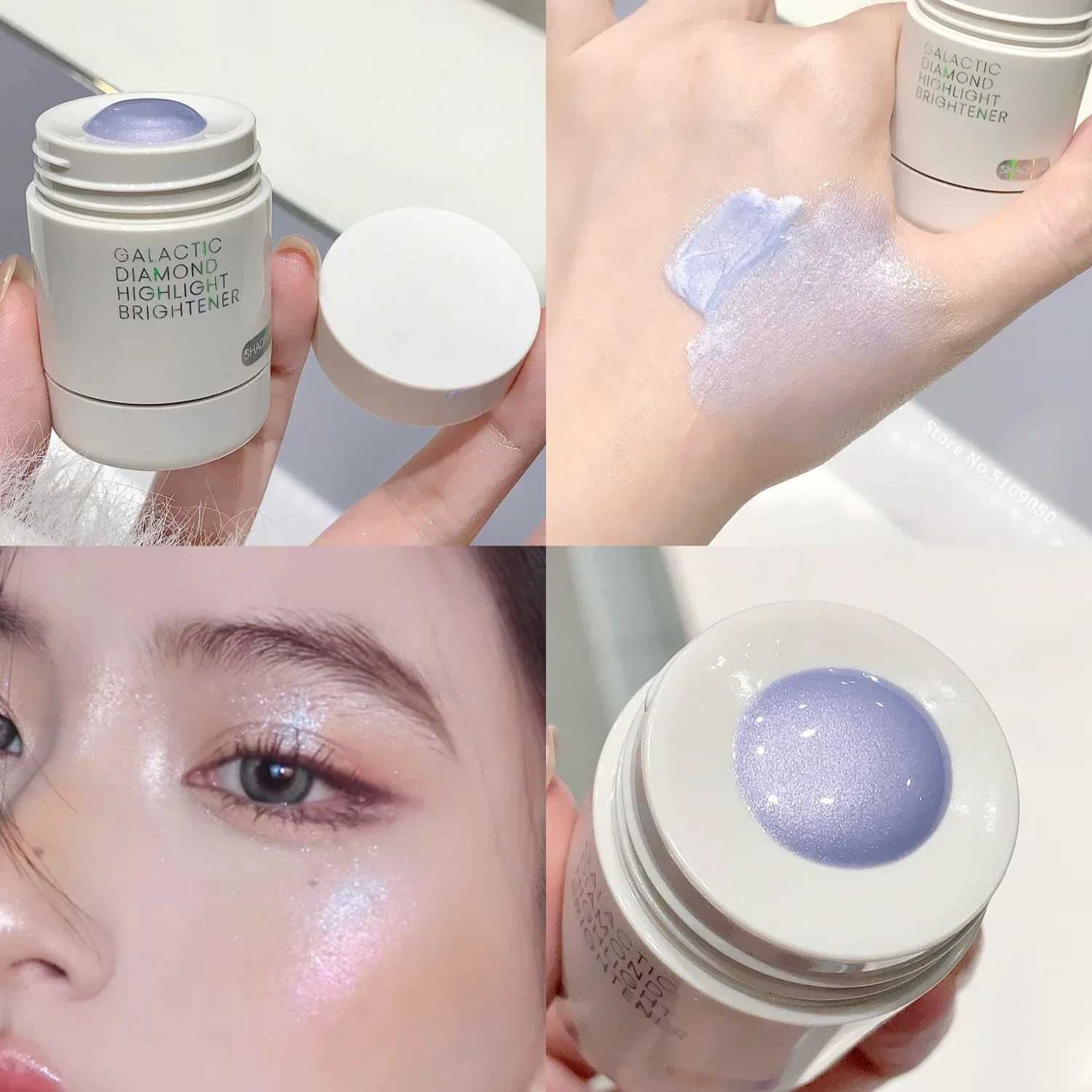 Rotating Diamond Highlighting Liquid Shimmering Shining Crystal Nose Bridge Facial Clavicular Glitter Delicate Highlight Makeup W250722