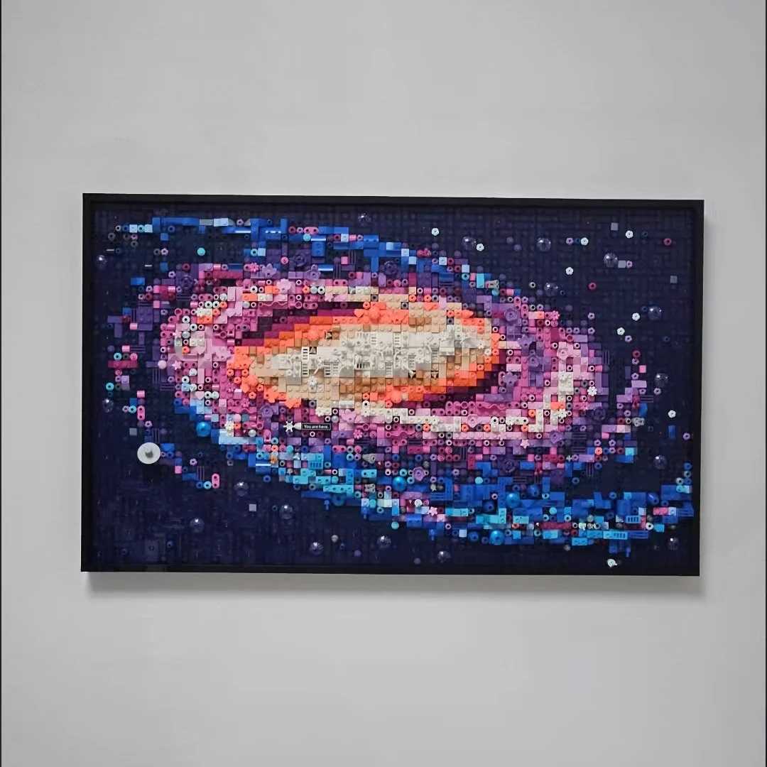 With Light 3091pcs Moc 31212 The Milky Way Galaxy Building Blocks Sets Diy Creative Decorate Bricks Toys Kids Educational Gift L250721