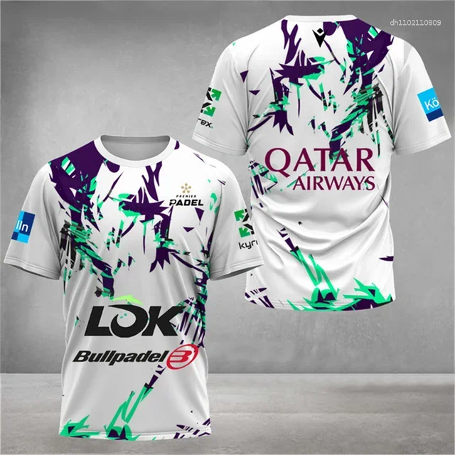 Men's T Shirts Fashion Quick Dry Tennis T-Shirt Summer Loose Padel Clothing Outdoor Badminton Running T-Shirts Sport Short Sleeve Top