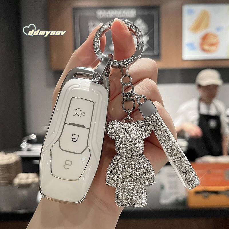 TPU Car Remote Key Case Cover For Ford Focus ST eo 3 4 5 Mustang Explorer Edge Fiesta Kuga F-150 2013-2016 ddmynov