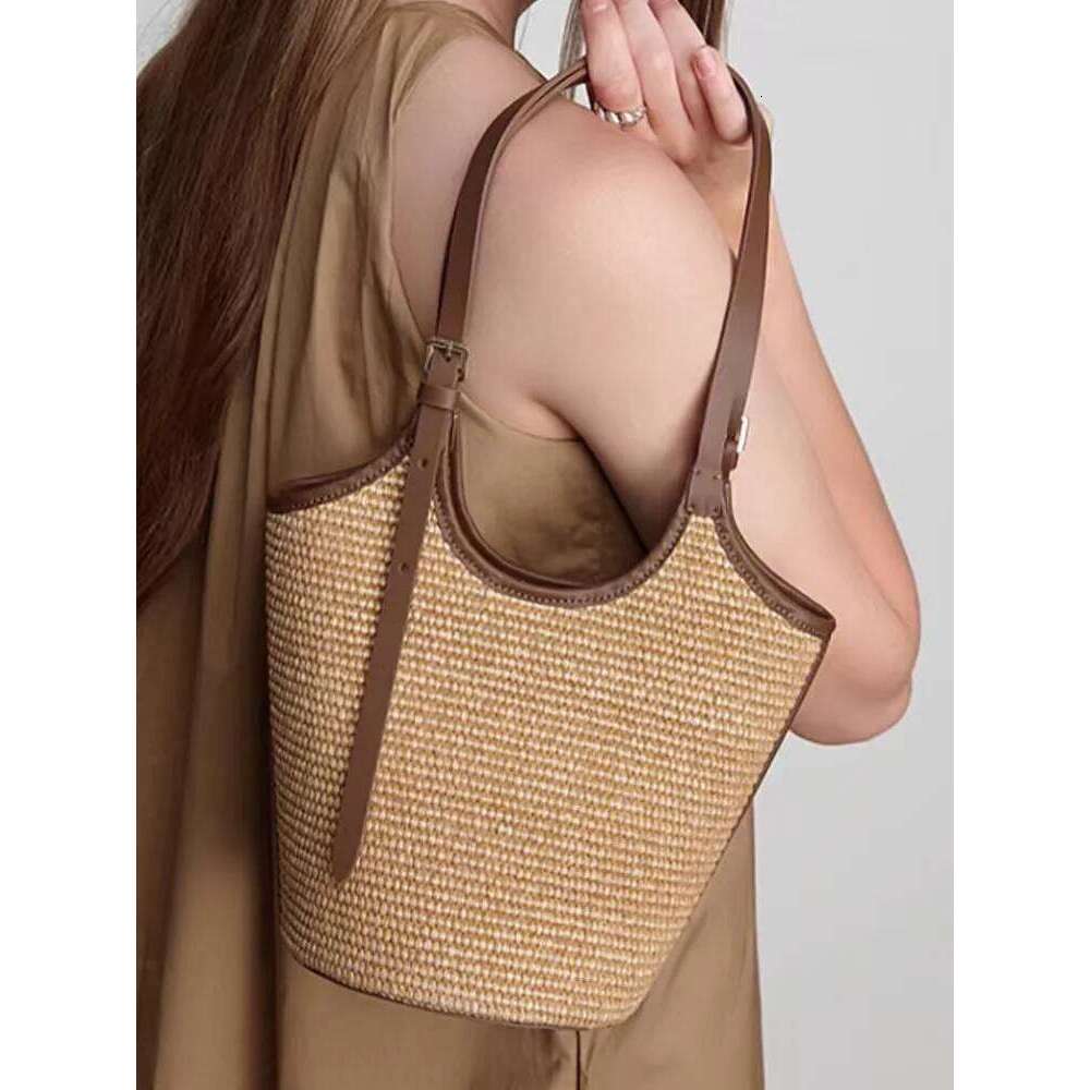 Summer Beach For Women Handmade Rattan Woven Shoulder Bags Large Capacity Straw Bag Bohemian Casual Travel Handbag Totes City Bag