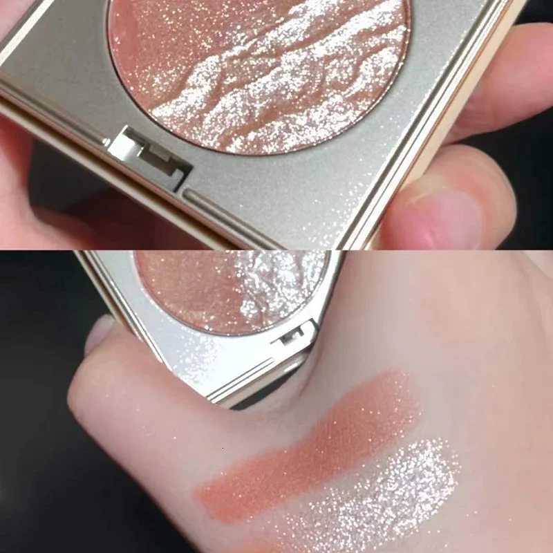 Two-color Contour Highlight Plate Shimmer Fine Flash Glitter Powder Shadow All-in-one Dual-use Lasting Shiny Palette W250722