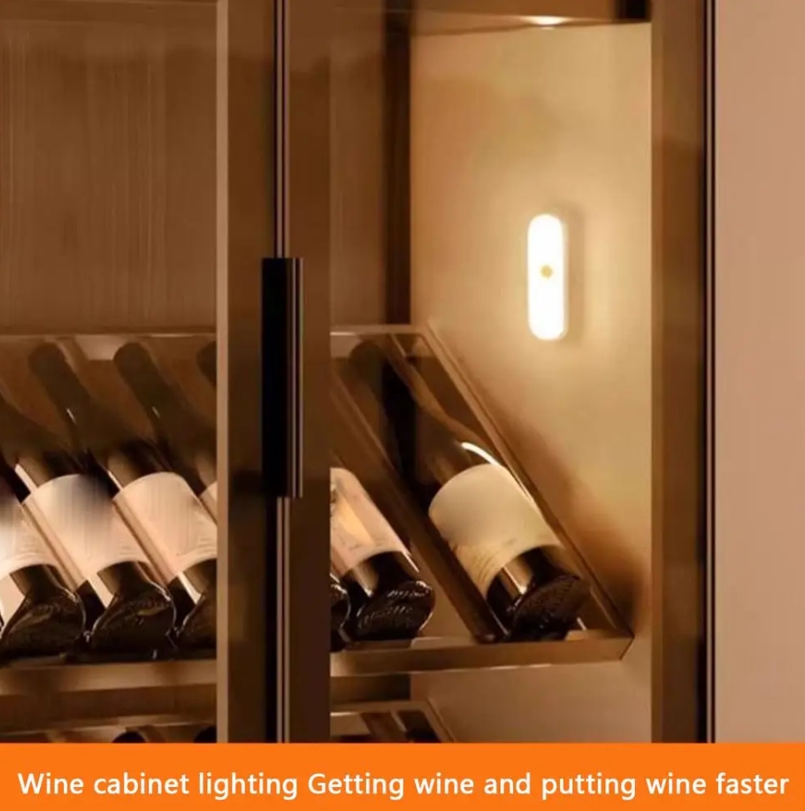 Motion Sensor Lights Indoor Automatic Light Sensor Motion Magnetic Lamp Wireless Nightlight For Kitchen Closet Staircase Home