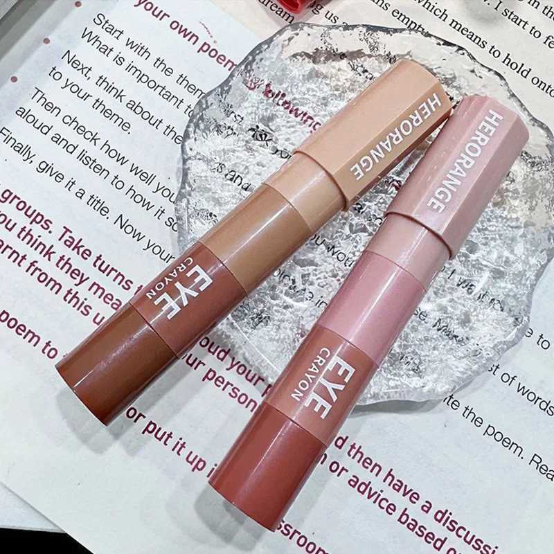 HERORANGE Mini Bullet Eyeshadow - 4 Colors Highlight Matte Shimmer; Easy-On-the-Go Eyeshadow Stick W250722