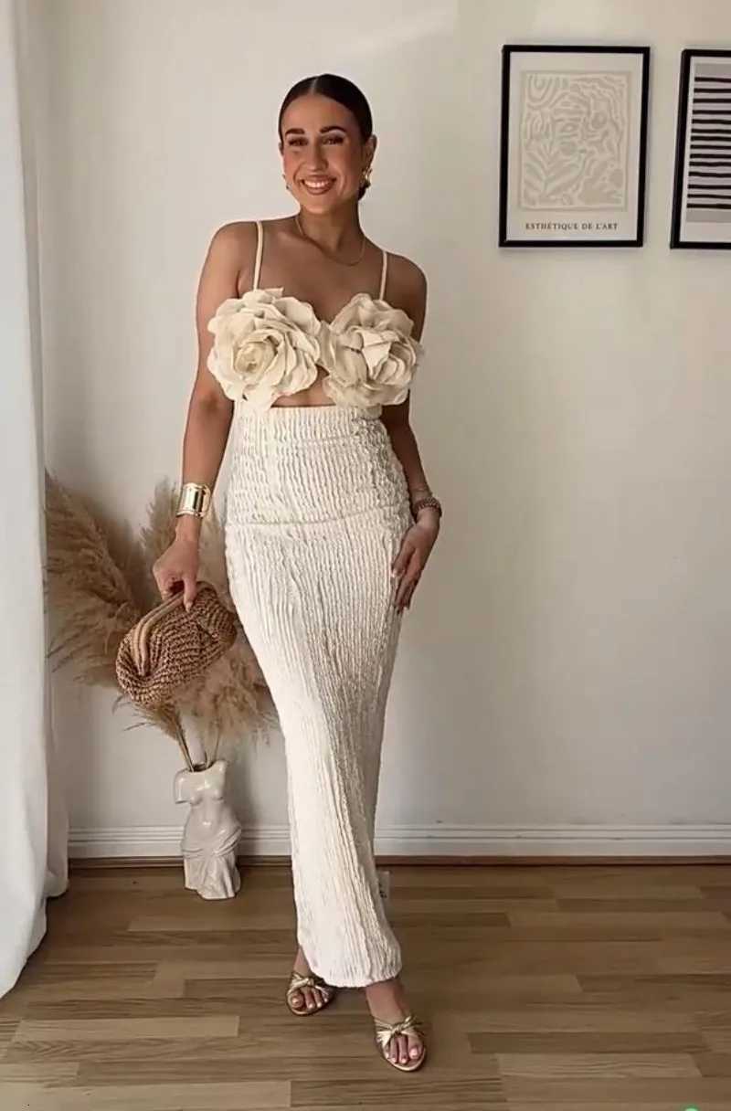 Women Patchwork Appliques Dress Sleeveless Sexy Backless Spring Summer Vacation Beach Stretch Party Long Bodycon XJ250722