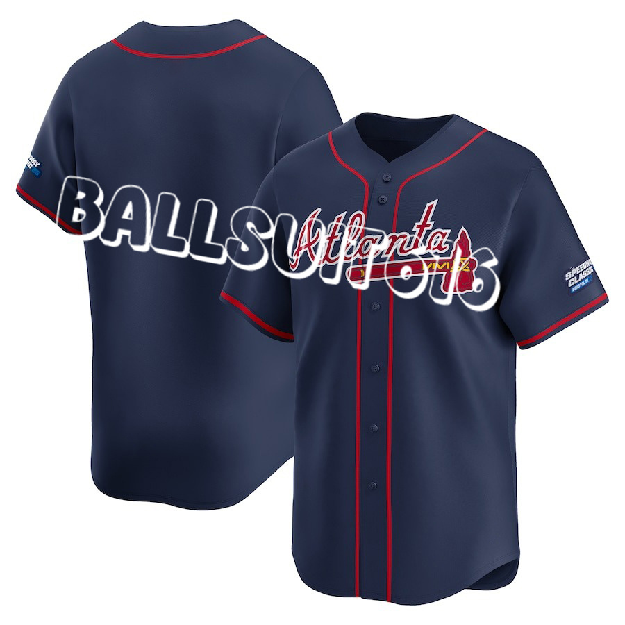 CincinnatiCity reds jersey Braves jersey 2025 Speedway Classics jersey Ronald Acuna Jr Ozzie Albies Austin Riley Elly De La Cruz Baseball jersey