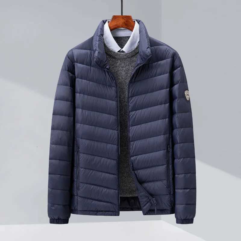 Top Grade Mens Stand Collar Ultra Lightweight Down Jacket 2022 New Arrival Men Fashion Casual Water Wind-Resistant Down Coats W250722