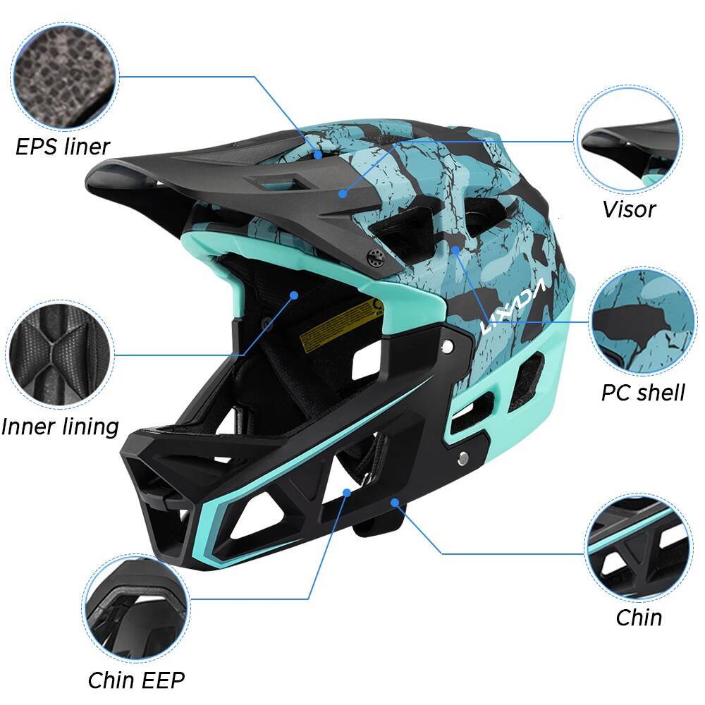 Full Face Adult Racing Downhill MTB Helmet For Mountain Bike