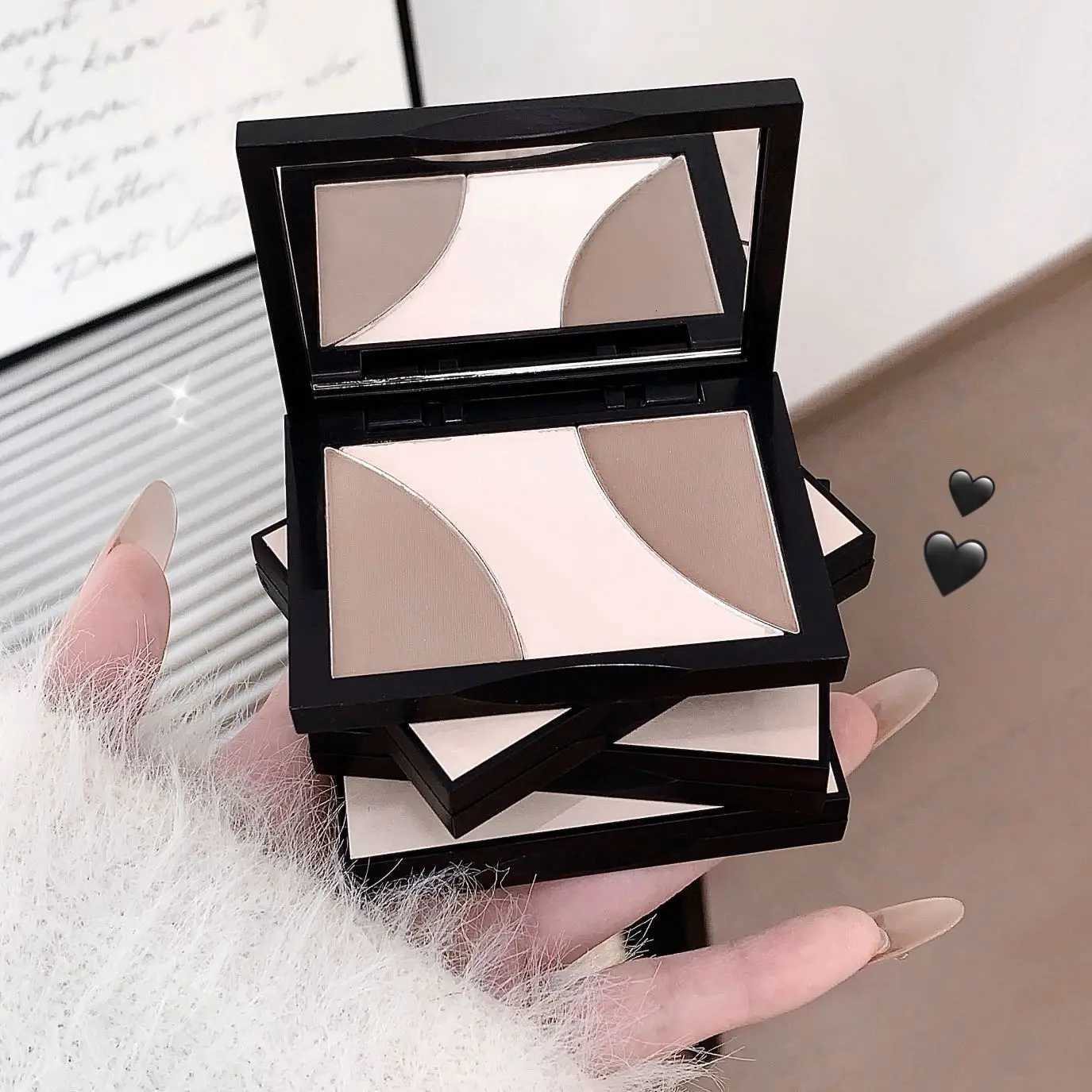 3-Color Contouring Palette Nose Shadow Contouring Highlight All-in-One Palette W250722