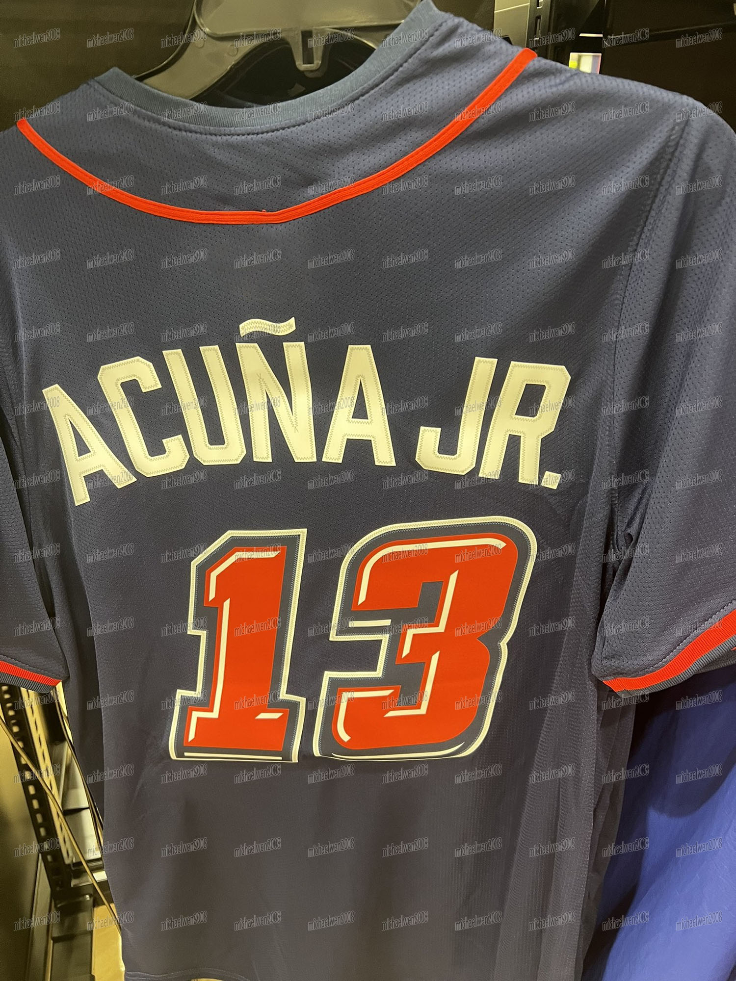 Personalized Custom 2025 Speedway Classic Jersey Ronald Acuna Jr. Michael Harris II Spencer Strider Austin Riley Marcell Ozuna Marcell Ozuna Ozzie Alb