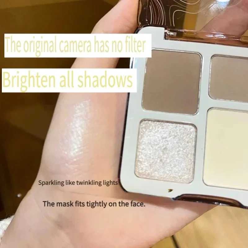 TATIBEAUTY 4-Color Contour Palette Matte Brightener and Shimmer Highlight-Versatile Multi-Use Palette for Eyeshadow Contouring W250722