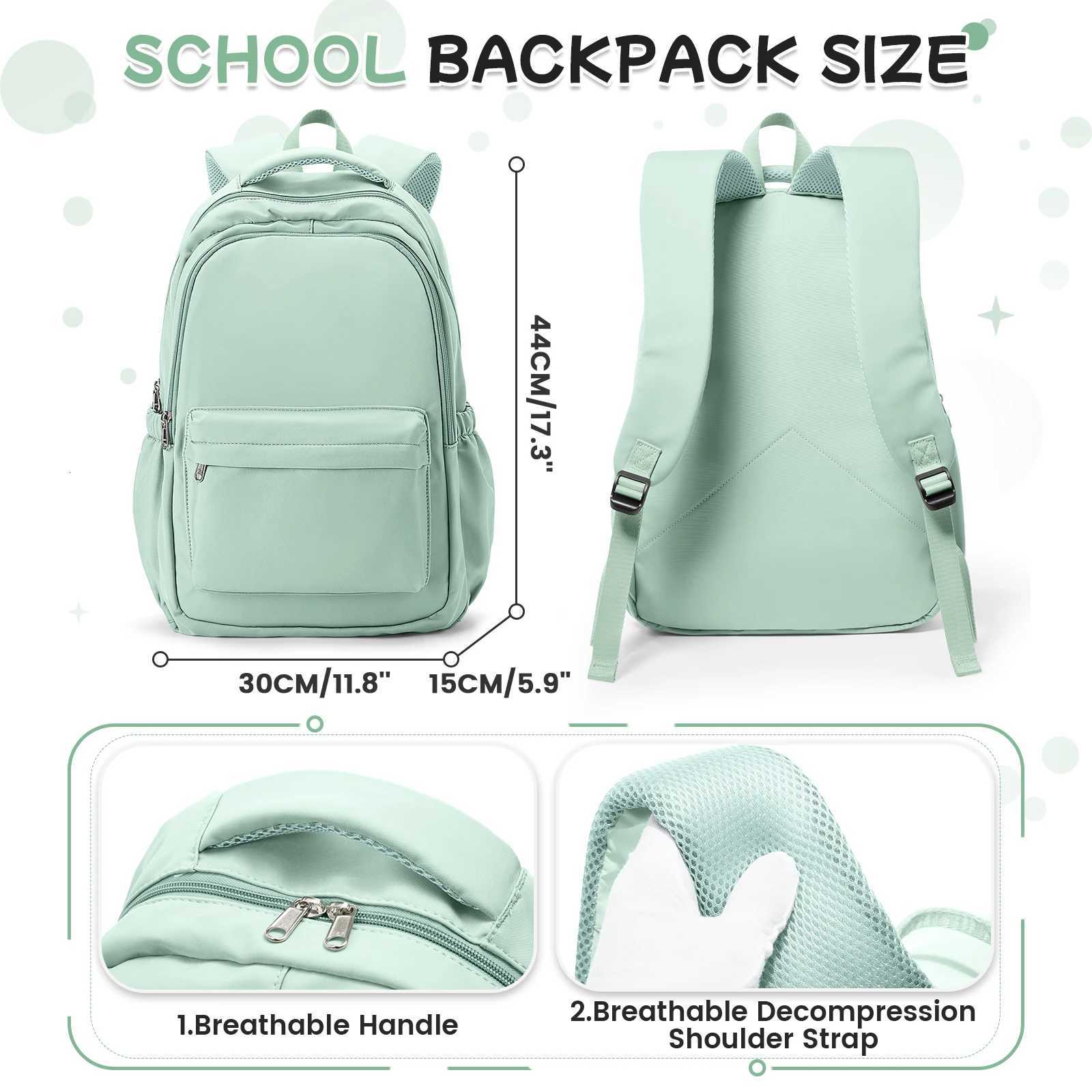 Lightweight Style Nyl Backpack School Backpack for Primary Middle Bookbag teens student Travel backpack Multiple Compartments Y250722
