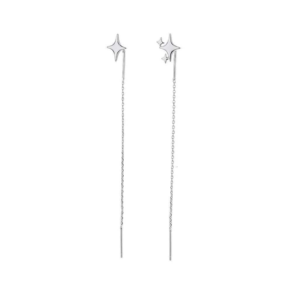New Korean Star Ear Wire Tassel Thread Chain Climb Star Pendants Drop Earrings Womens Straight Hanging Earrings Jewelry Gifts XJ250722