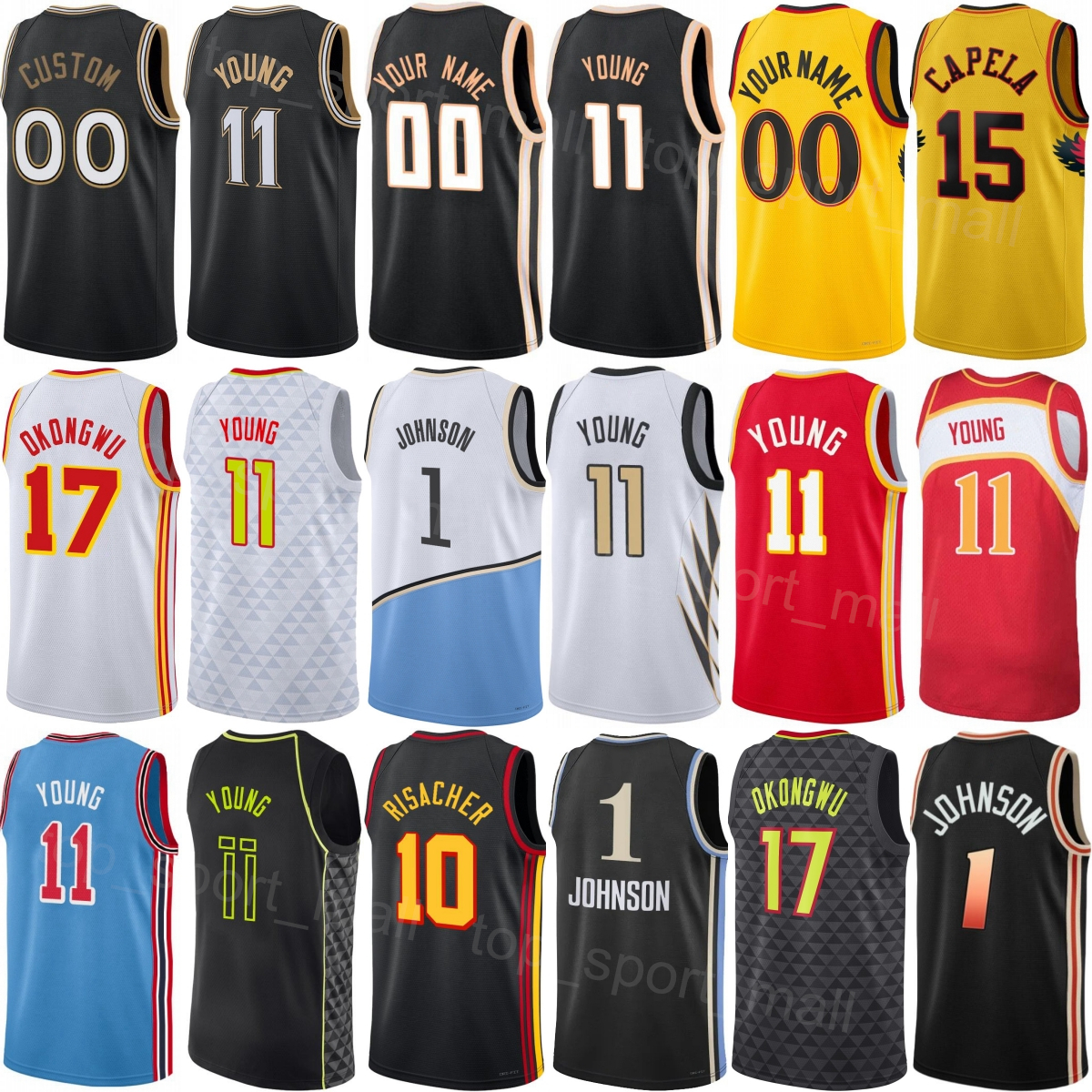 Print Basketball Jacob Toppin Jerseys 00 Dyson Daniels 5 Onyeka Okongwu 17 Zaccharie Risacher 10 Garrison Mathews 24 Vit Krejci 27 Earned Shirt Woman Youth Man 25 26