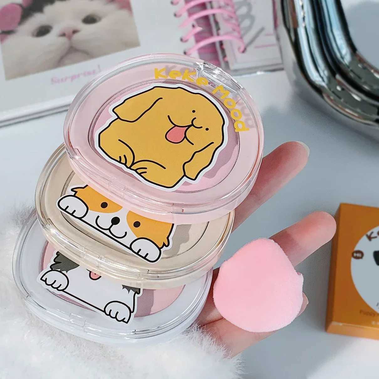 ute Claw Monochrome Highlights Powder Face Matte White Pink Ber Brightening Setting Powder Concealer Compact Makeup Palette W250722