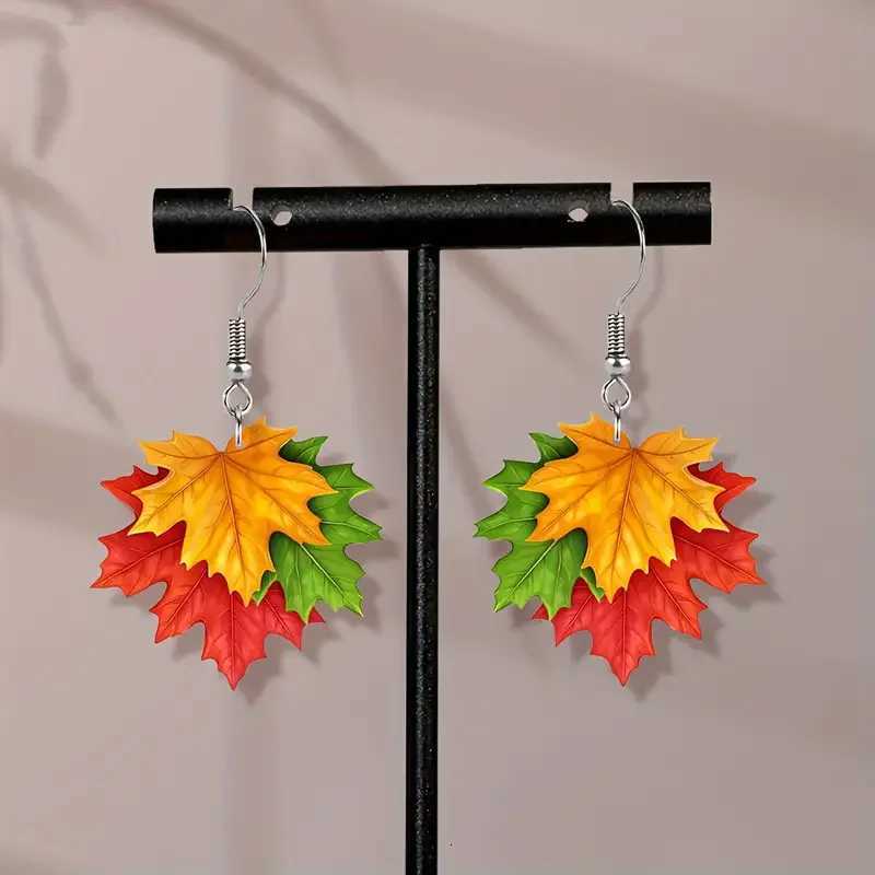 Vintage Vacation Style Acrylic Dangle Earrings Fashionable Mle Design Iron Ear Needle Non-Plated Chic Drop XJ250722