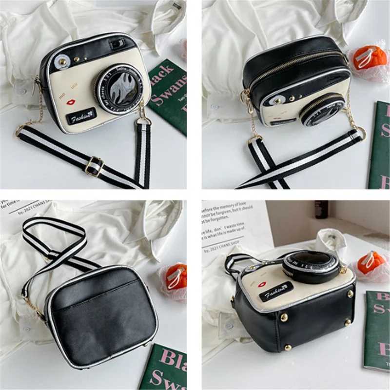 Camera Shaped Wens Shoulder Crossbody Chain Bag For Ladies Fi Mini PU Leather Messenger Bag Handbag Small Purse Y250722