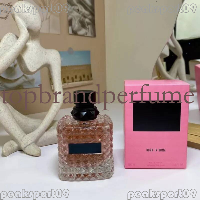 Top Quality 100ml Women Perfume Donna Parfum Female Eau De Long Lasting Fragrance Body Spray Pink PP for Lady box cologne perfume
