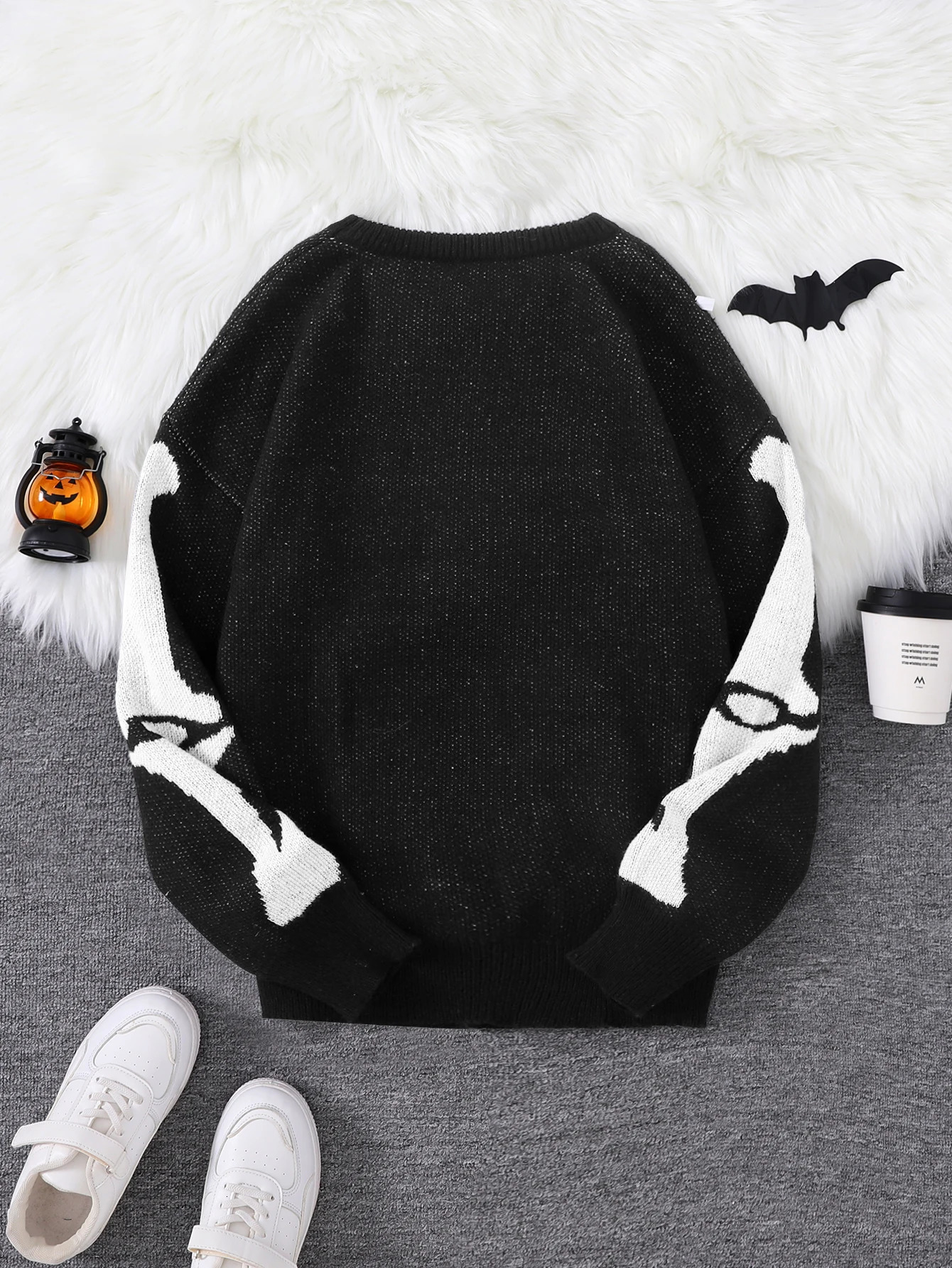 Autumn and Winter Backbone Jacquard Pattern Pullover Sweater Casual Round Neck Knitted Mens Pullover 250717